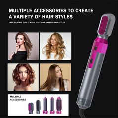 💁‍♀️ 5-in-1 Hot Hair Brush – Style, Dry, and Shine in One Go! ✨