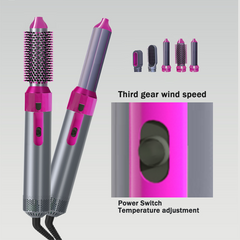 💁‍♀️ 5-in-1 Hot Hair Brush – Style, Dry, and Shine in One Go! ✨
