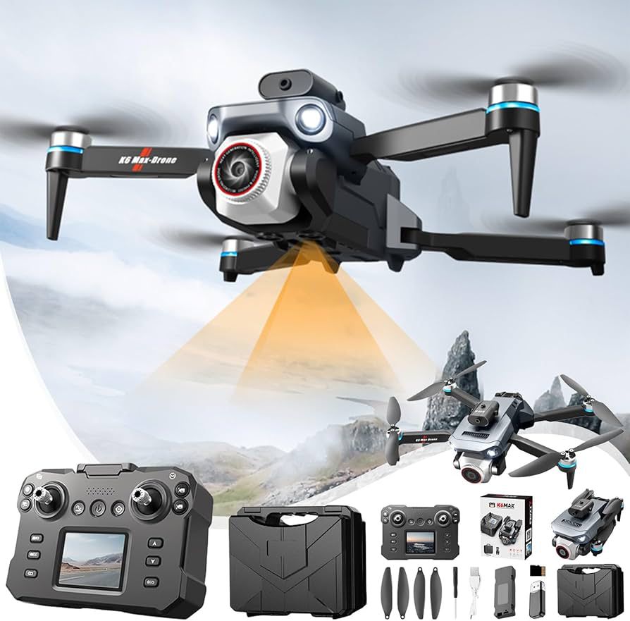 K17 MAX Professional Drone with HD Camera, 360° Obstacle Avoidance, GPS, 5G WiFi, 100m Control Range, 1800mAh Battery