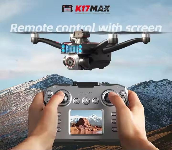 K17 MAX Professional Drone with HD Camera, 360° Obstacle Avoidance, GPS, 5G WiFi, 100m Control Range, 1800mAh Battery